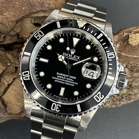 rolex green submariner mens 16610|rolex submariner model 16610 price.